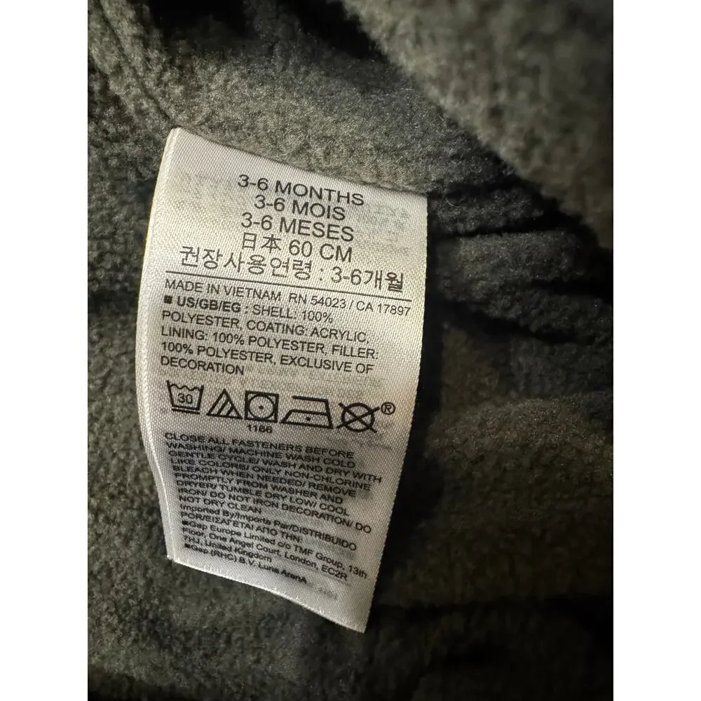 Baby GAP ColdControl Max Puffer Snowsuit 3–6M Bear Ear Hood